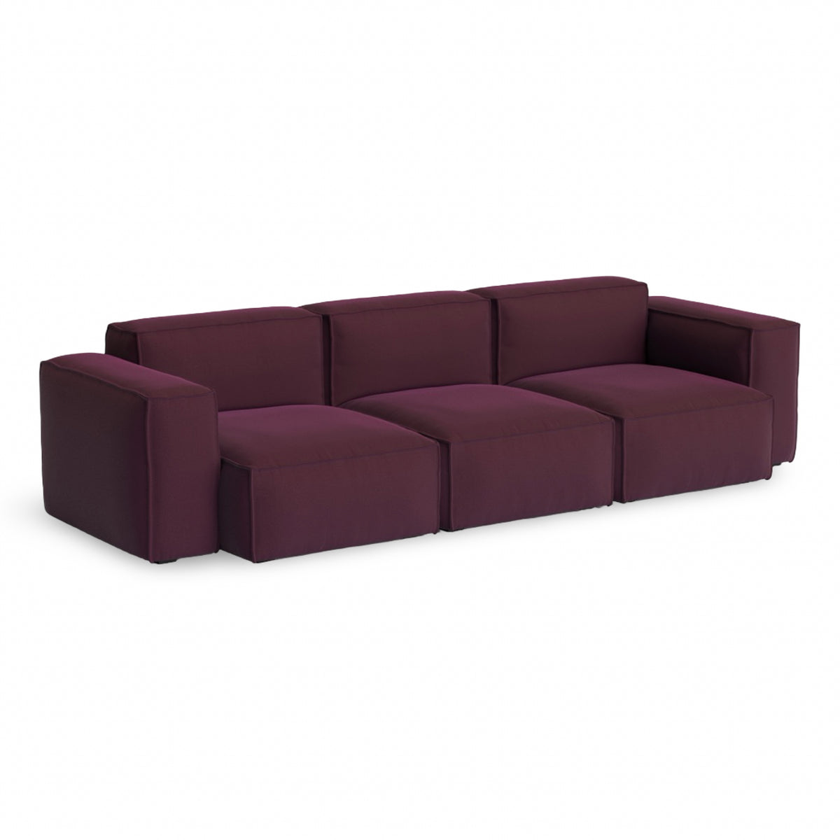 HAY Mags Soft - Low Armrest w. Removable Cover - 3-Seater Sofa Combination 1