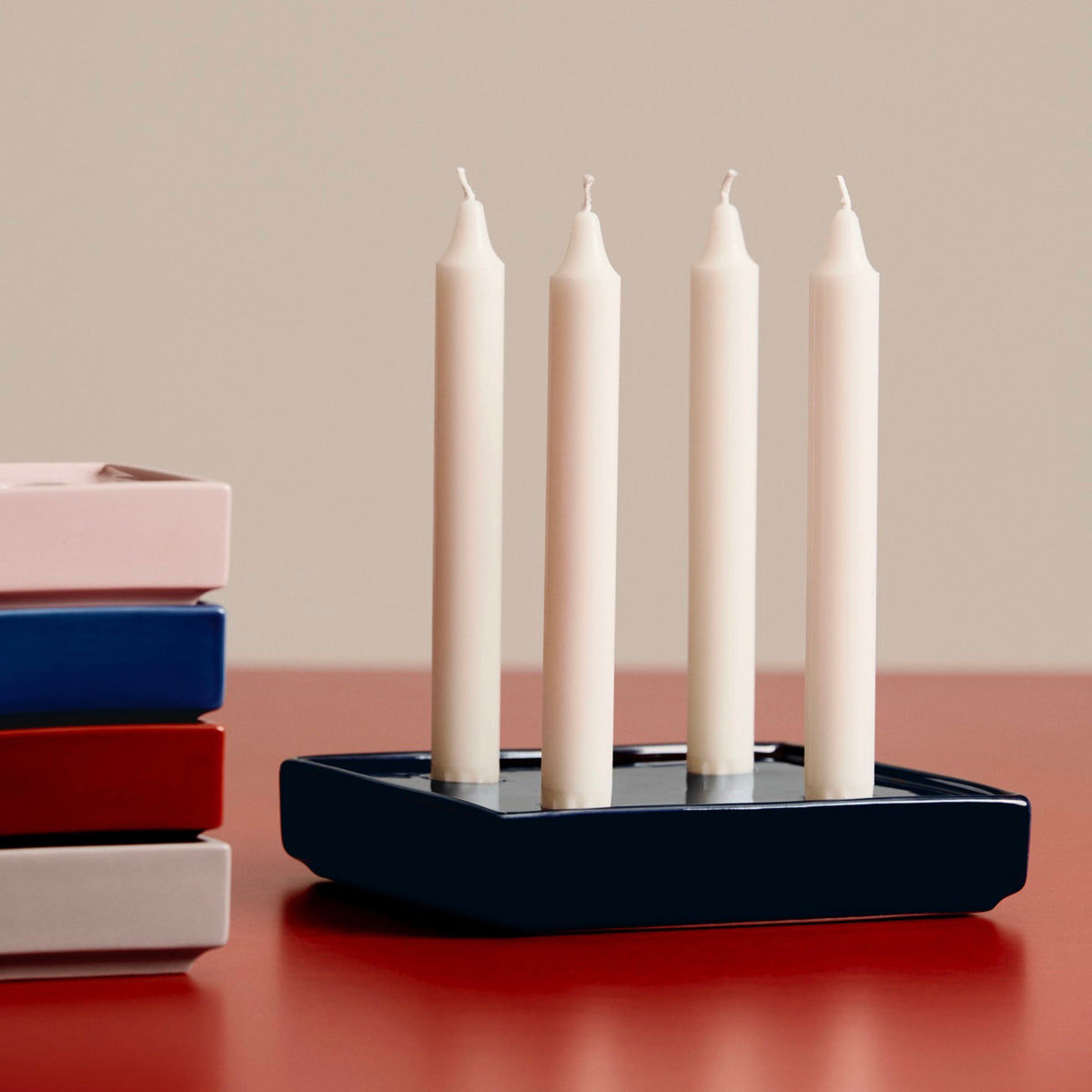 HAY Mattone Candle Holder Large - Dark Blue