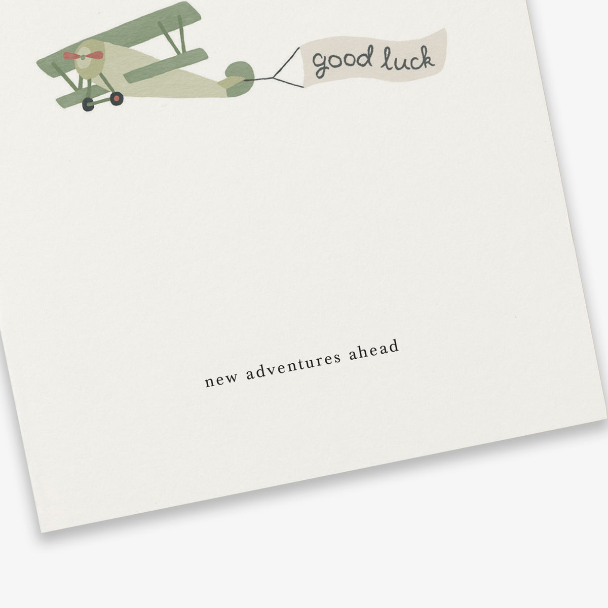 Kartotek Greeting Card - Plane (New Adventures Ahead)
