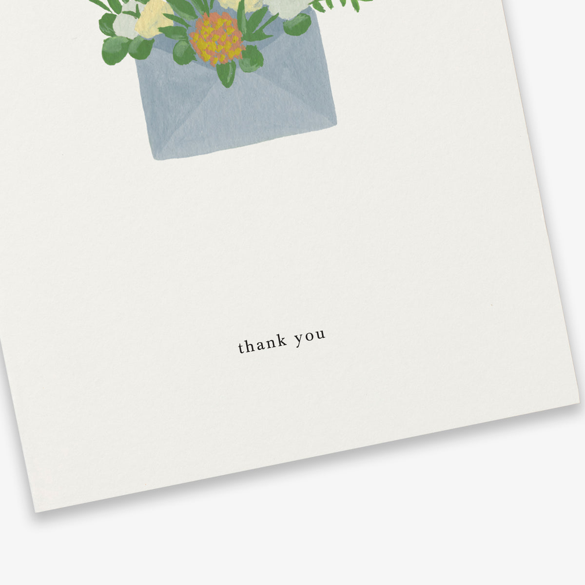 Kartotek Greeting Card - Flower Envelope (Thank You)