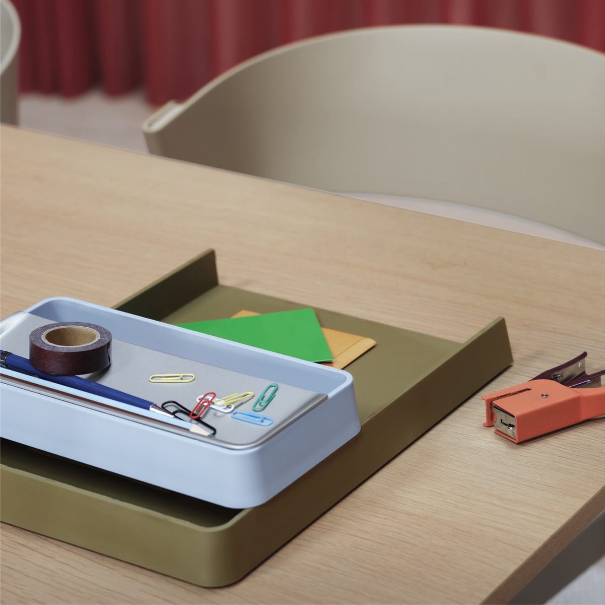Muuto Arrange Desktop Tray 12 x 25 cm - Grey