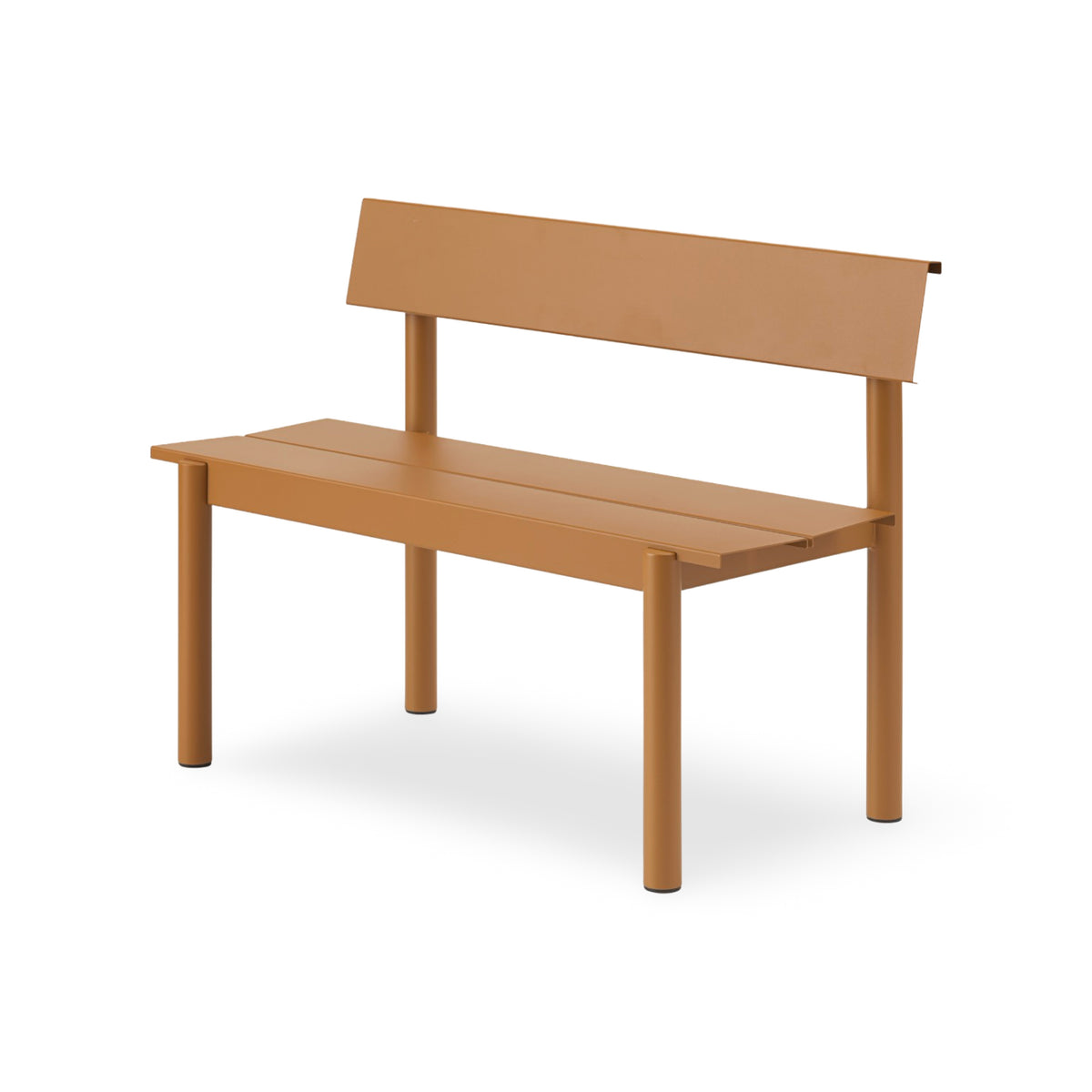Muuto Linear Steel Outdoor Bench w. Backrest - 110cm