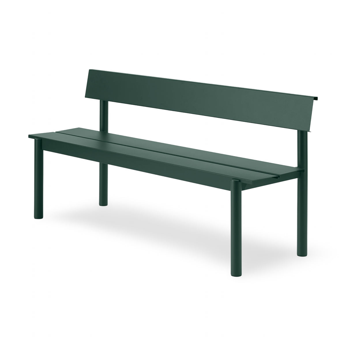 Muuto Linear Steel Outdoor Bench w. Backrest - 170cm