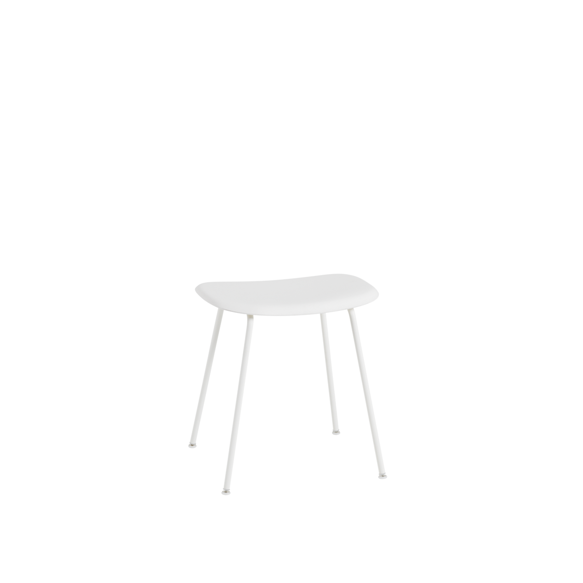 Muuto Fiber Low Stool - Tube Base - Recycled Plastic