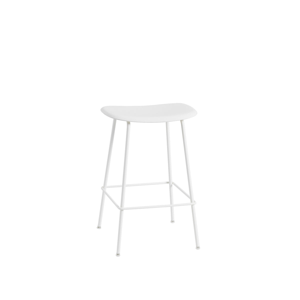 Muuto Fiber Counter & Bar Stool - Tube Base - Recycled Plastic