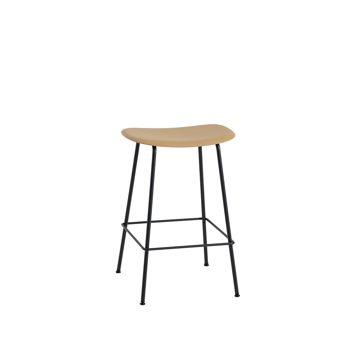 Muuto Fiber Counter & Bar Stool - Tube Base - Recycled Plastic