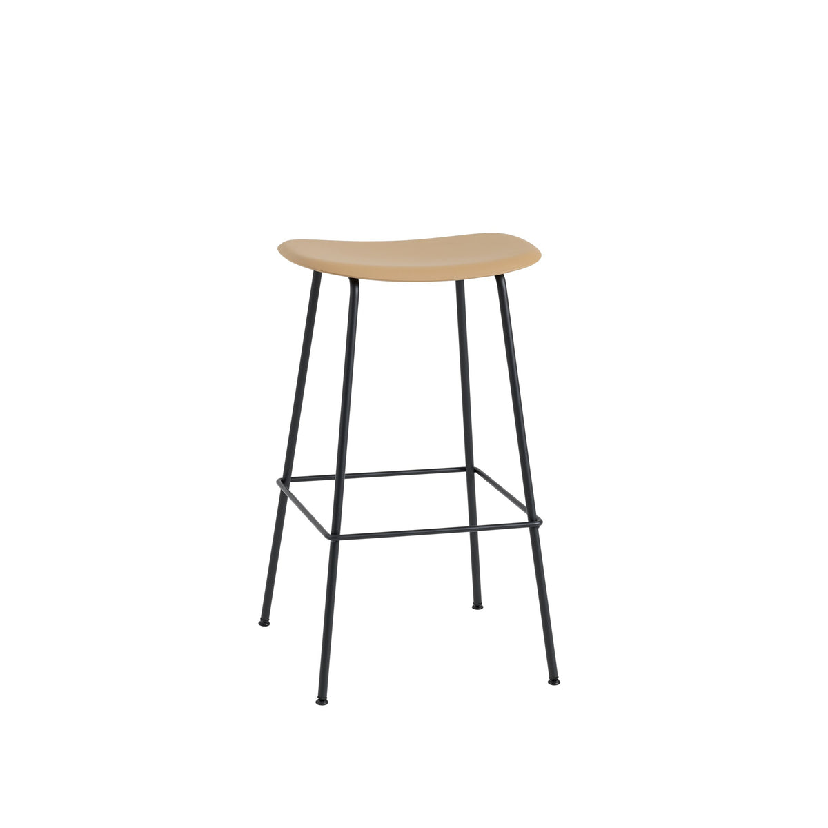 Muuto Fiber Counter & Bar Stool - Tube Base - Recycled Plastic