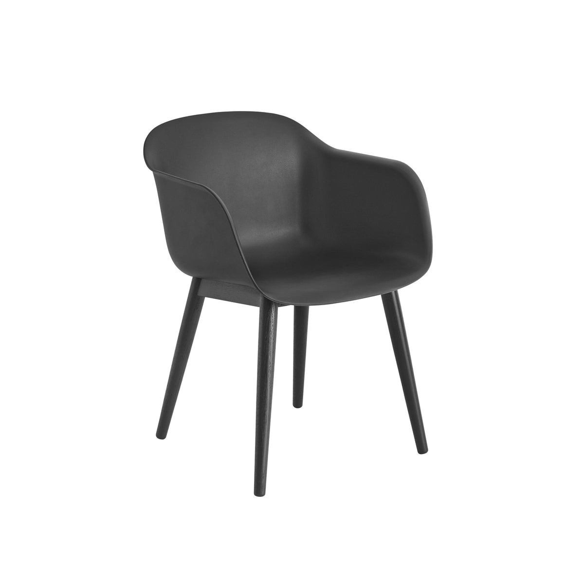 Muuto Fiber Armchair - Wood Base - Recycled Plastic