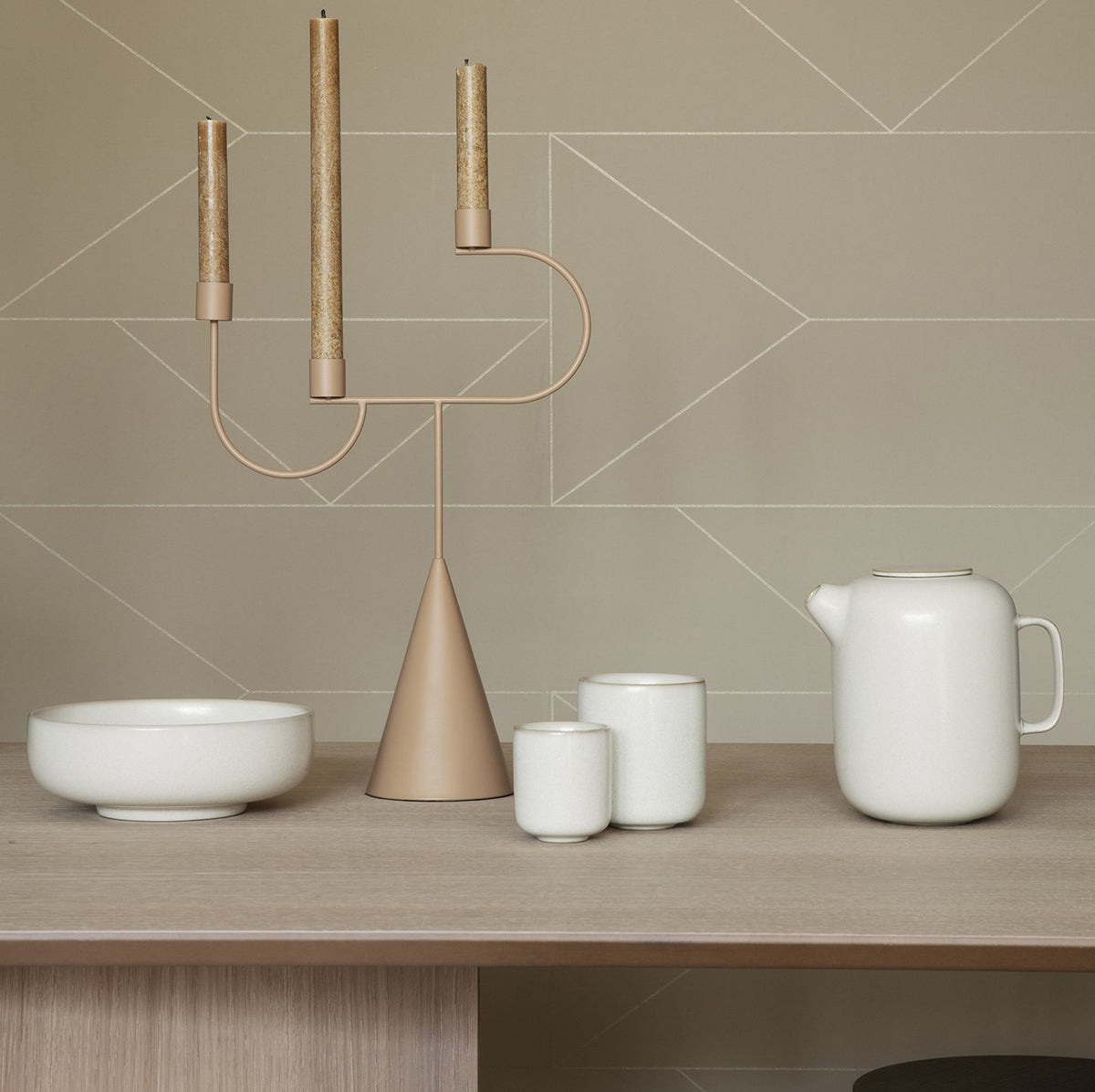 Ferm Living Sekki Tableware in Cream