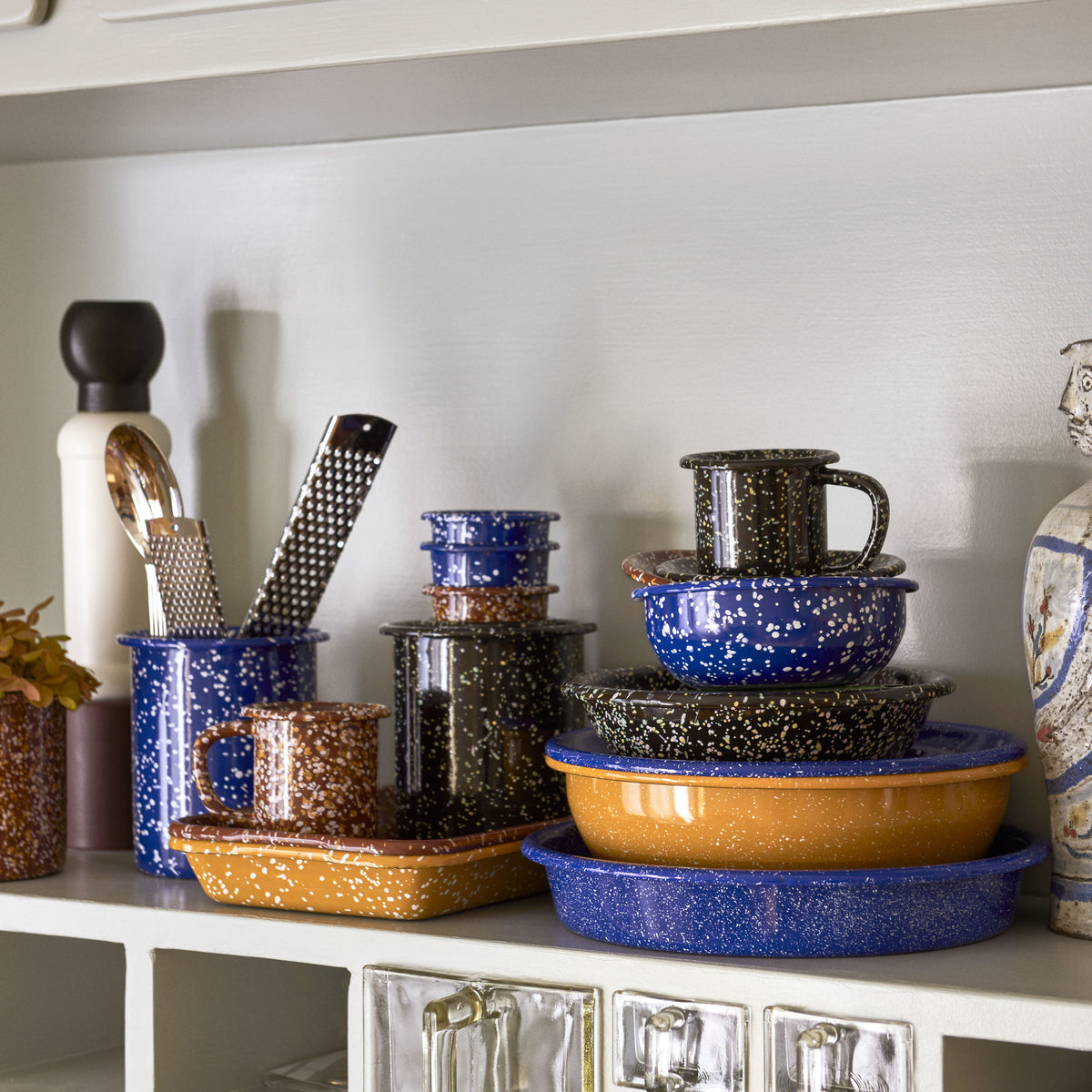 HAY Enamelware - Speckled Cups and Bowls
