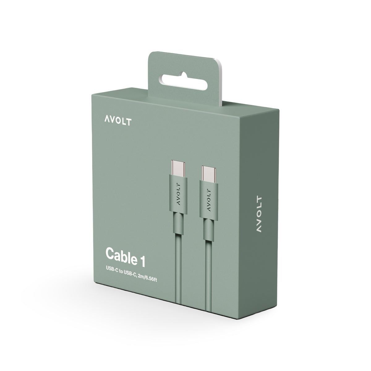 AVOLT Cable 1 USB-C to USB-C Cable - Oak Green