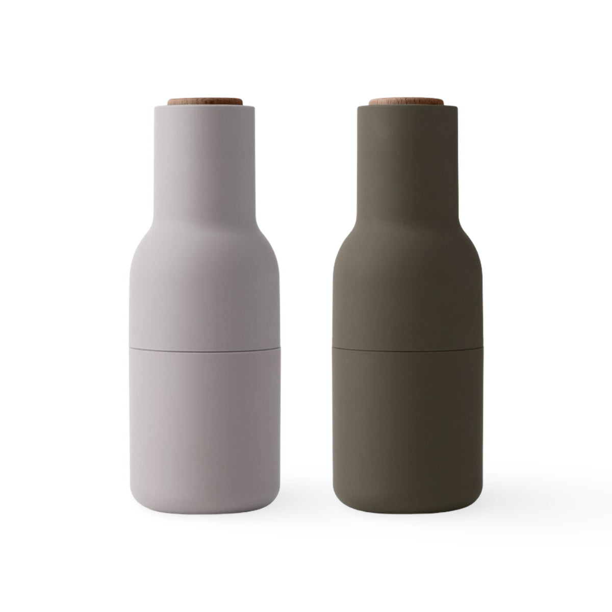 Audo Copenhagen Bottle Grinder - Hunting Green/Beige & Walnut