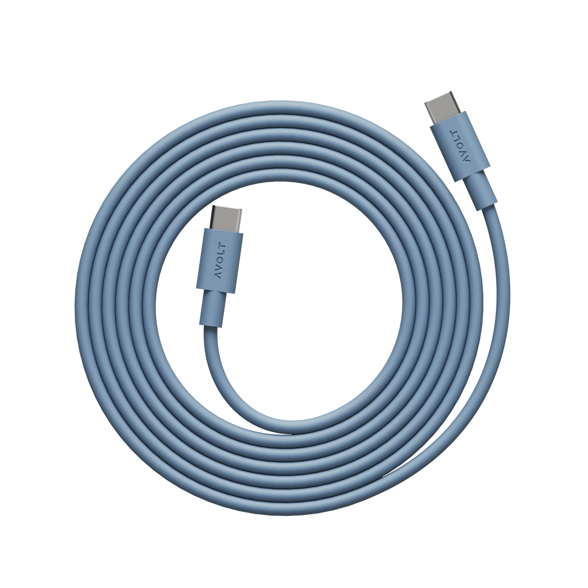 AVOLT Cable 1 USB-C to USB-C Cable - Shark Blue