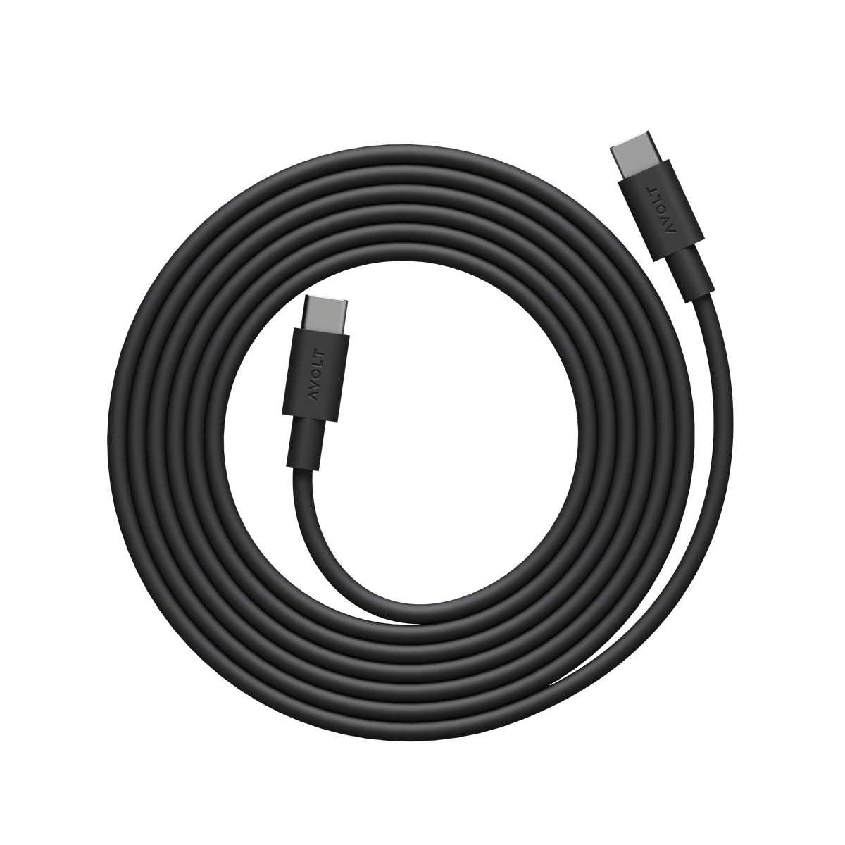 AVOLT Cable 1 USB-C to USB-C Cable - Stockholm Black
