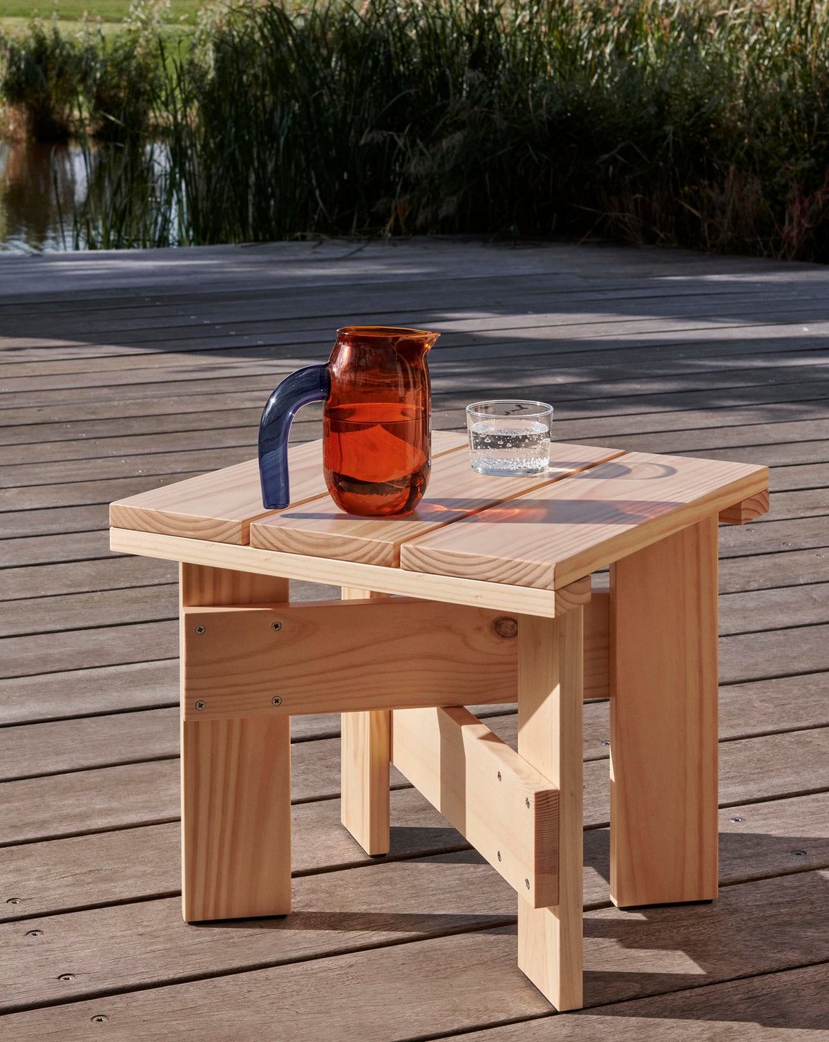 HAY Crate Low Table - White Lacquered Pinewood
