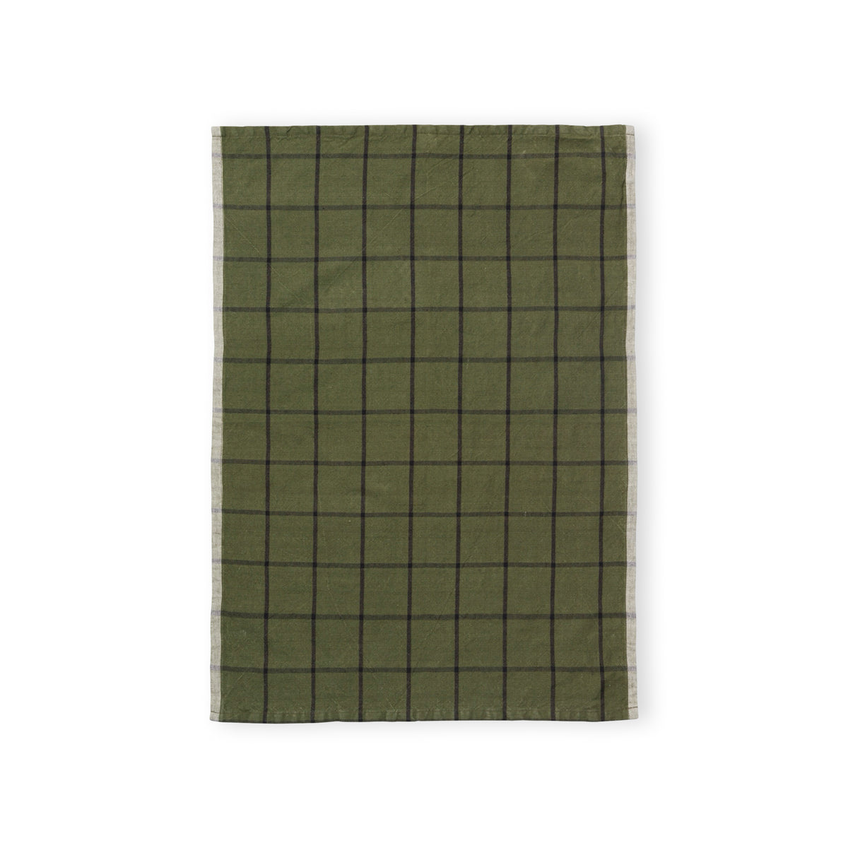 Ferm Living Hale Tea Towel - Green/Black