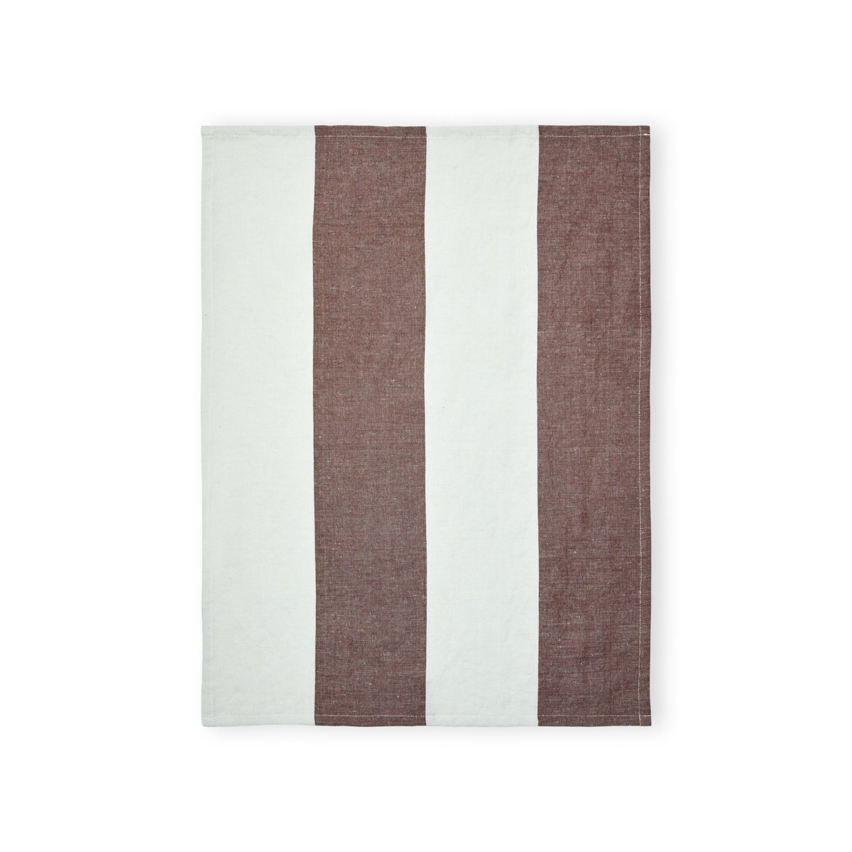 Ferm Living Hale Tea Towel - Chestnut/Frosted Lime