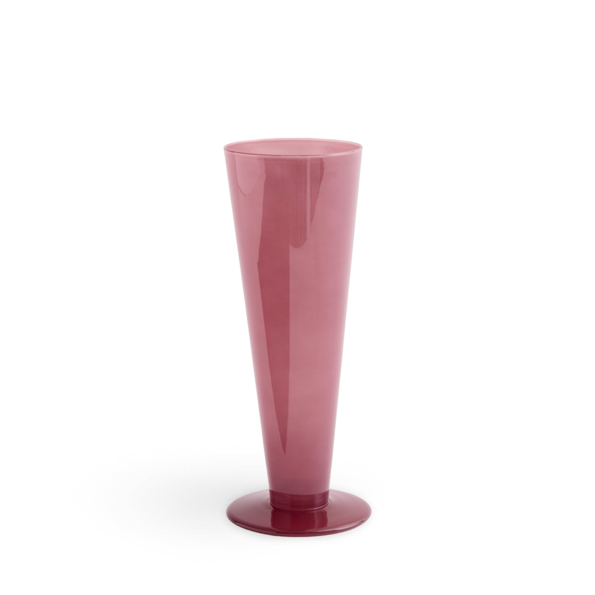 HAY Conical Vase Medium - Rose & Dark Red
