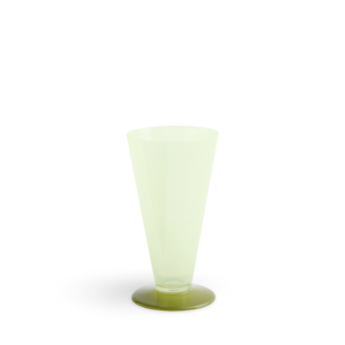 HAY Conical Vase Small - Light Green & Dark Lime