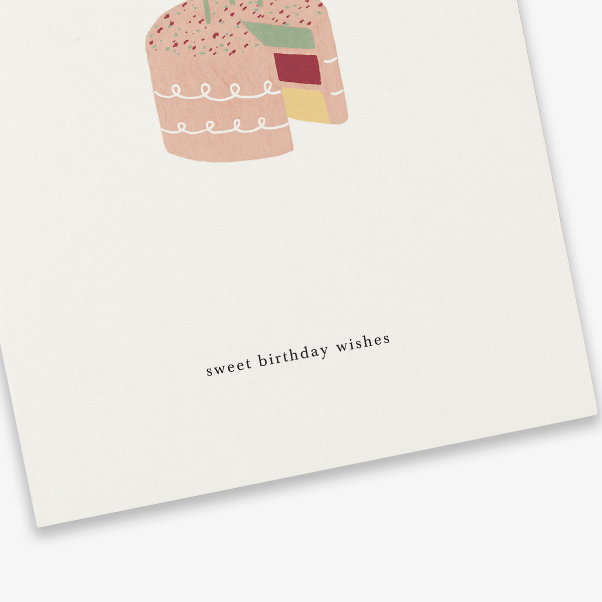 Kartotek Greeting Card - Layer Cake (Sweet Birthday Wishes)