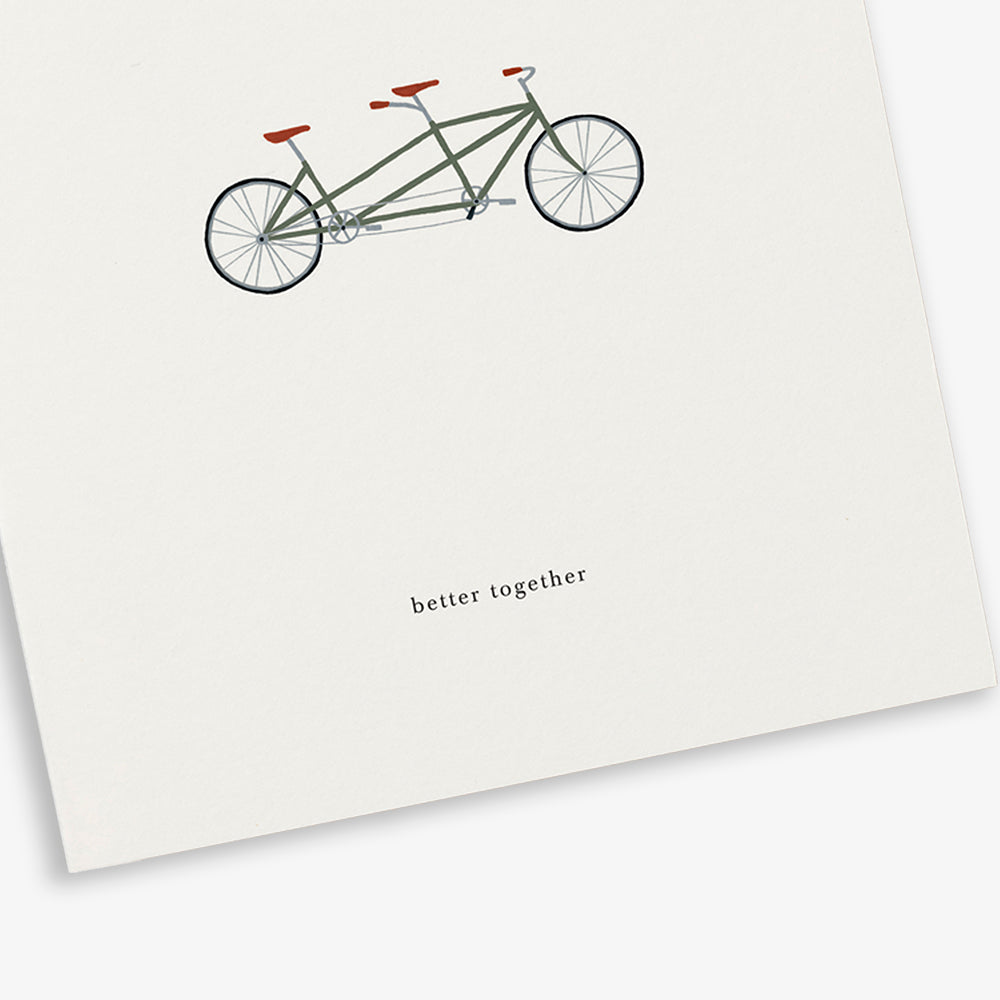 Kartotek Greeting Card - Tandem (Better Together)
