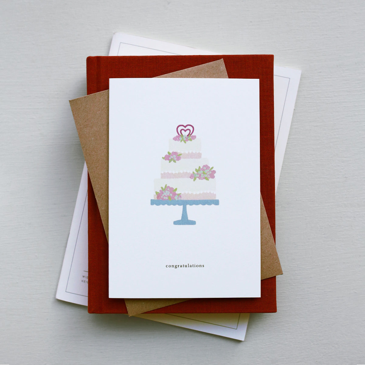 Kartotek Greeting Card - Wedding Cake (Congratulations)