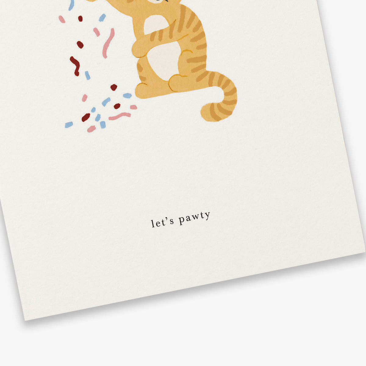 Kartotek Greeting Card - Celebration Cat (Let’s Pawty)