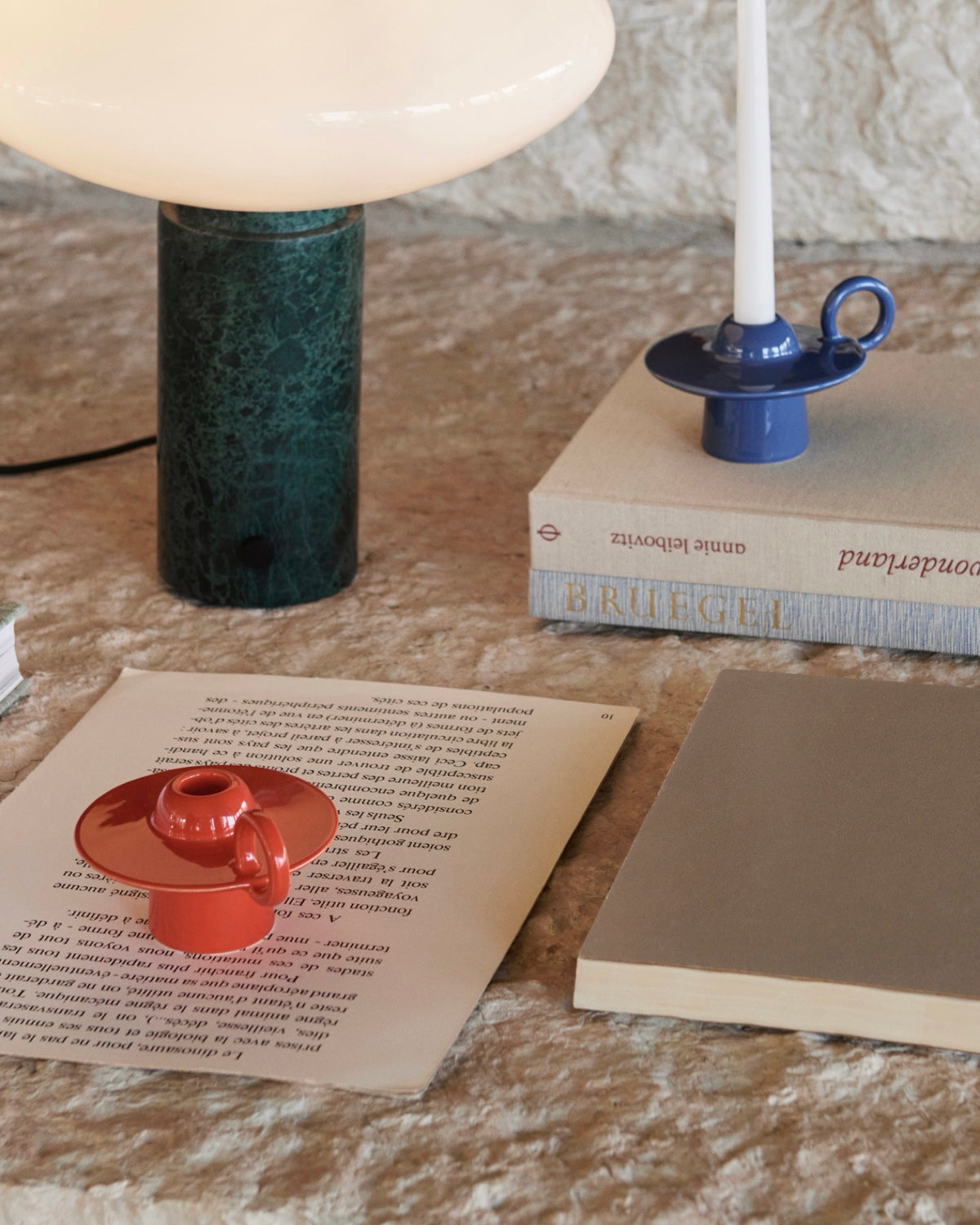 &Tradition Momento Candleholder - Azure Blue (JH39)