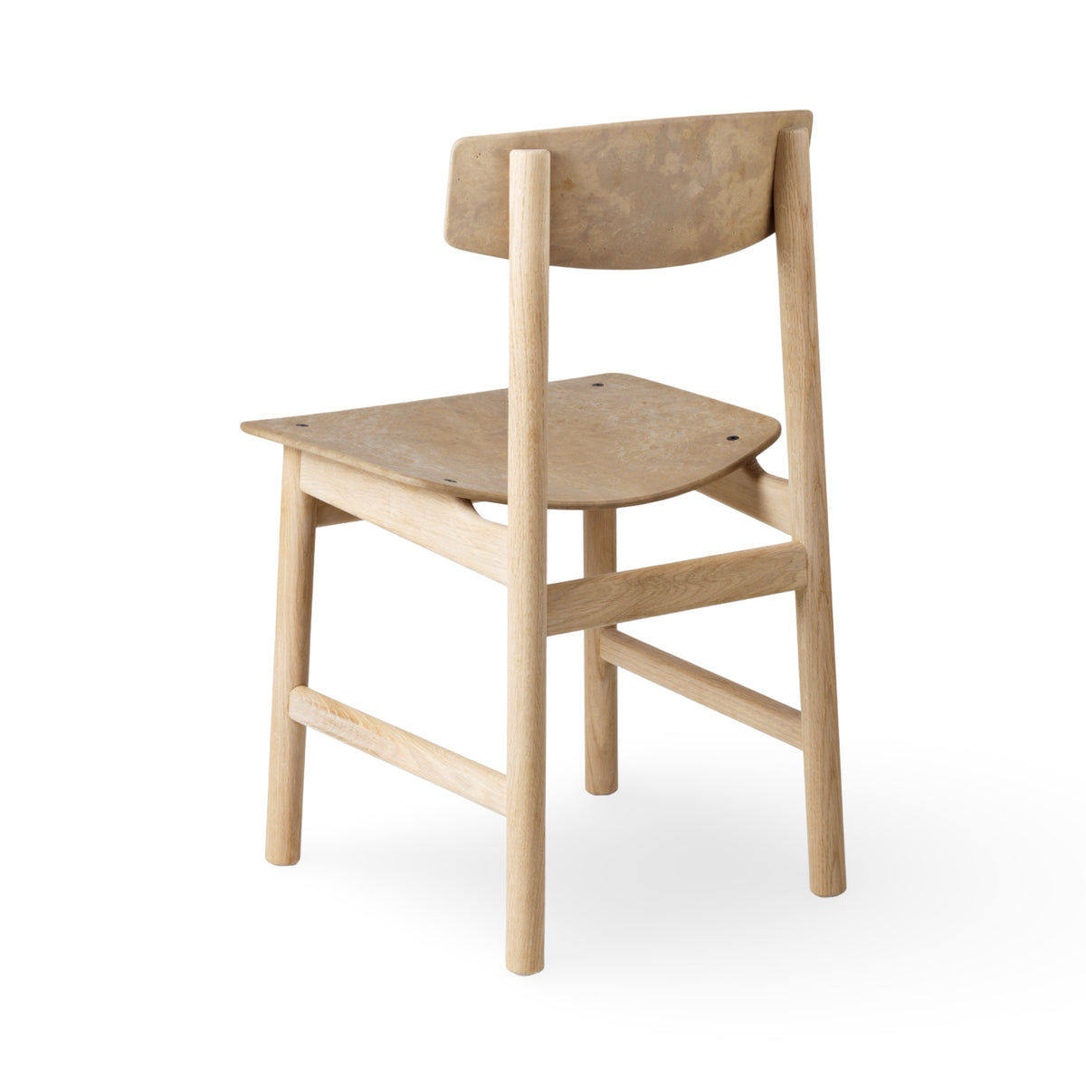Mater Conscious Chair BM3162 - Soaped Oak/Coffee Waste (Ex-Display)