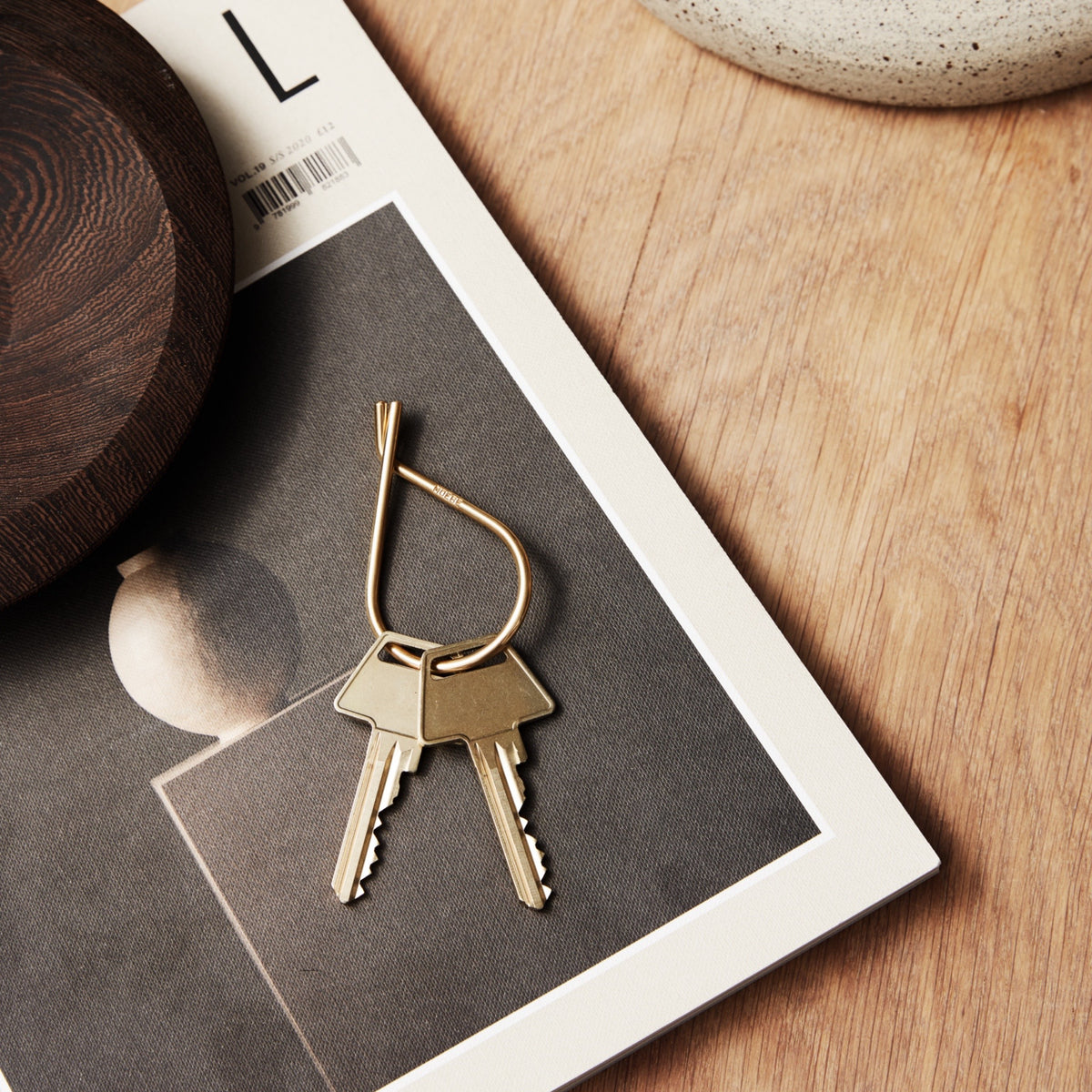 Moebe Key Ring - Brass
