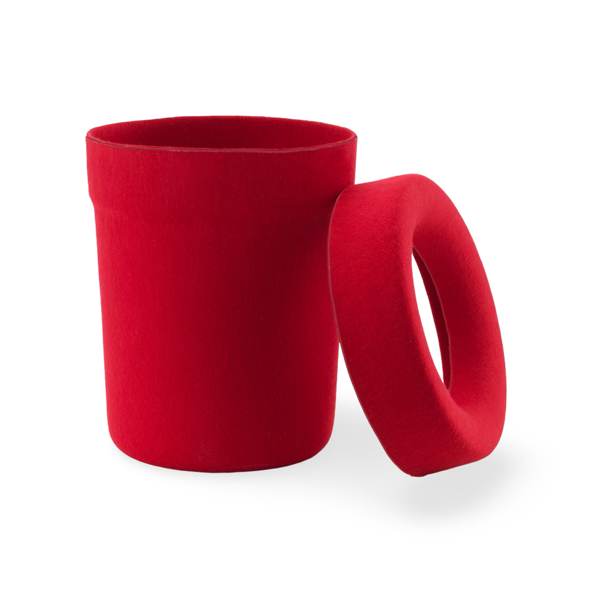 Normann Copenhagen Hide Storage Bin - Bright Red