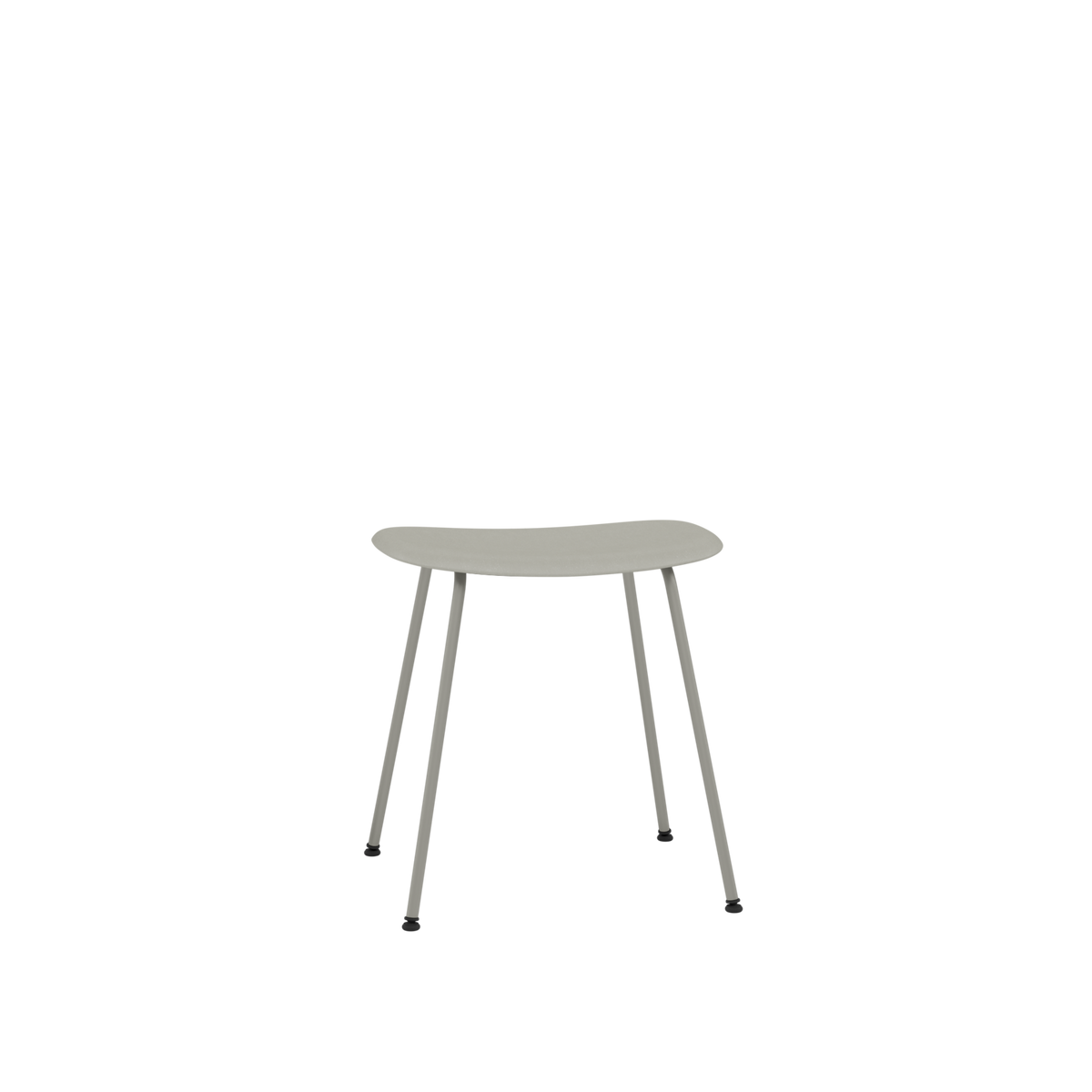 Muuto Fiber Low Stool - Tube Base - Recycled Plastic
