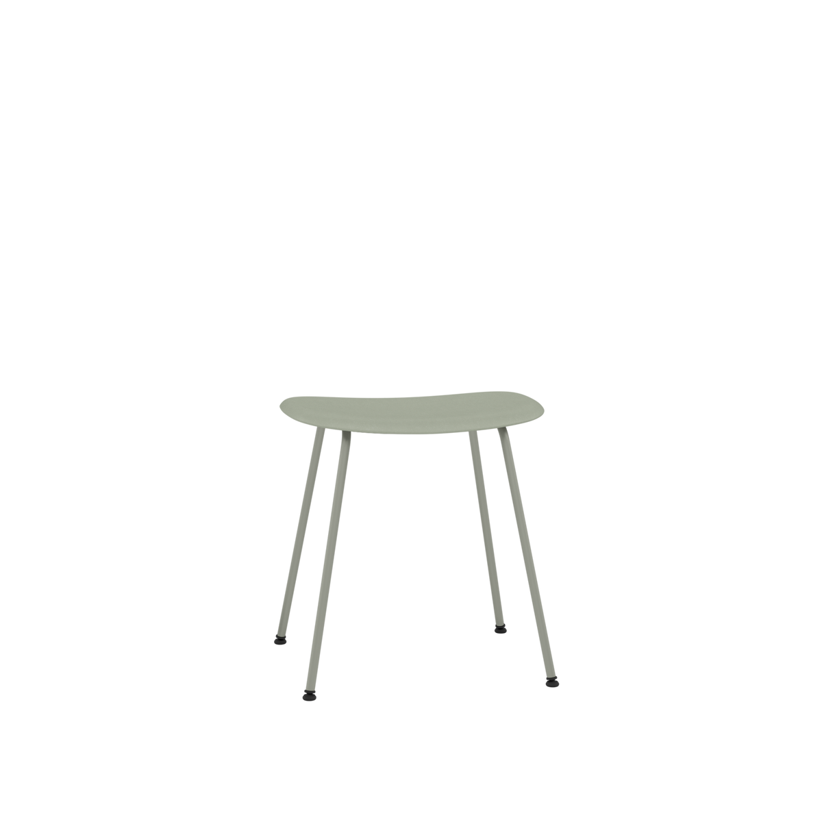Muuto Fiber Low Stool - Tube Base - Recycled Plastic