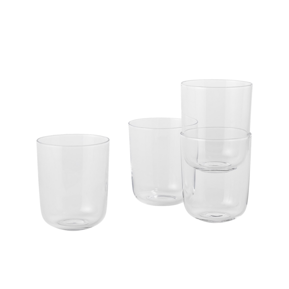 Muuto Corky Drinking Glasses Tall - Clear