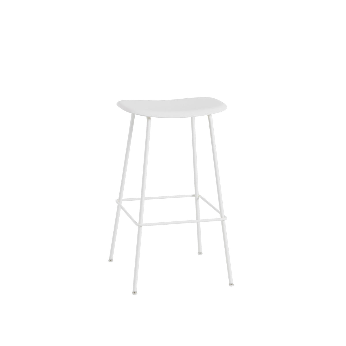 Muuto Fiber Counter & Bar Stool - Tube Base - Recycled Plastic