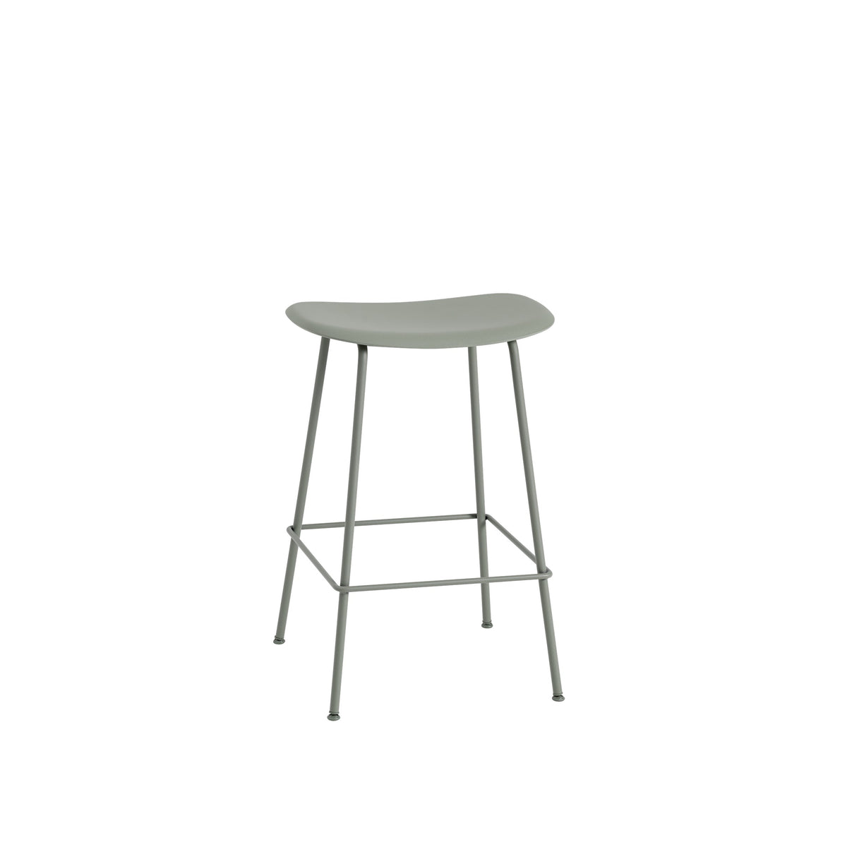 Muuto Fiber Counter & Bar Stool - Tube Base - Recycled Plastic