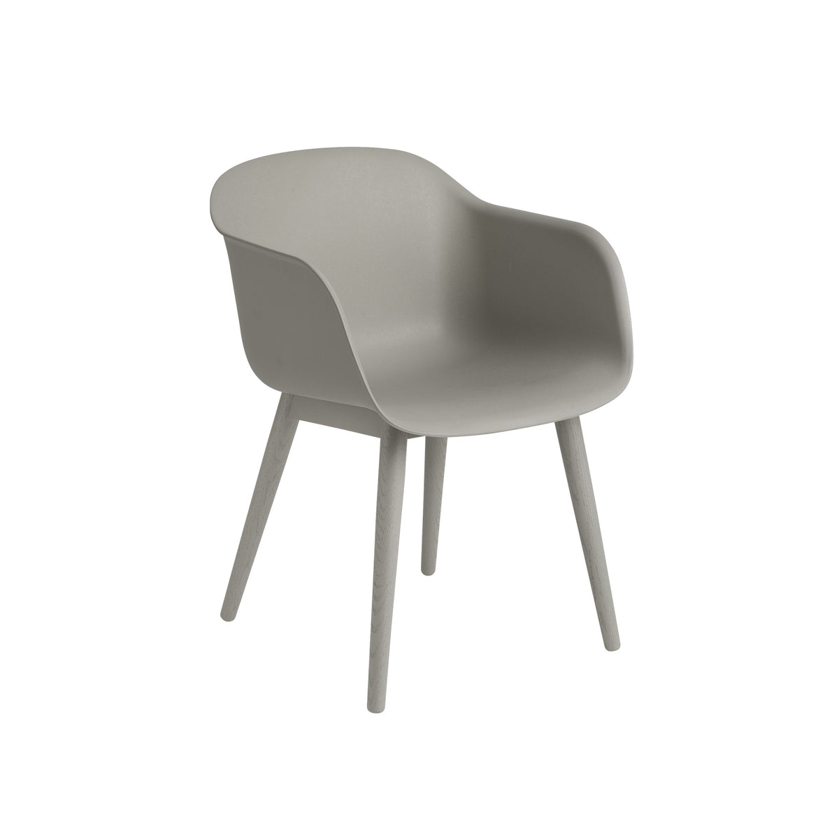 Muuto Fiber Armchair - Wood Base - Recycled Plastic
