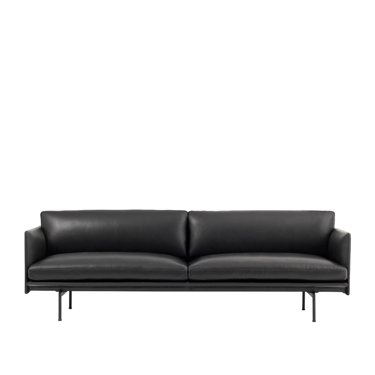 Muuto Outline Three Seater Sofa - Leather